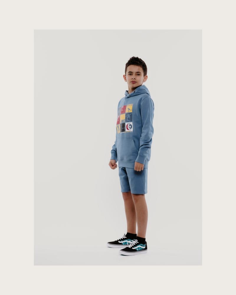 Chlapčenská mikina s kapucňou AUTHORITY H-SKATER90 B blue – fotka 4