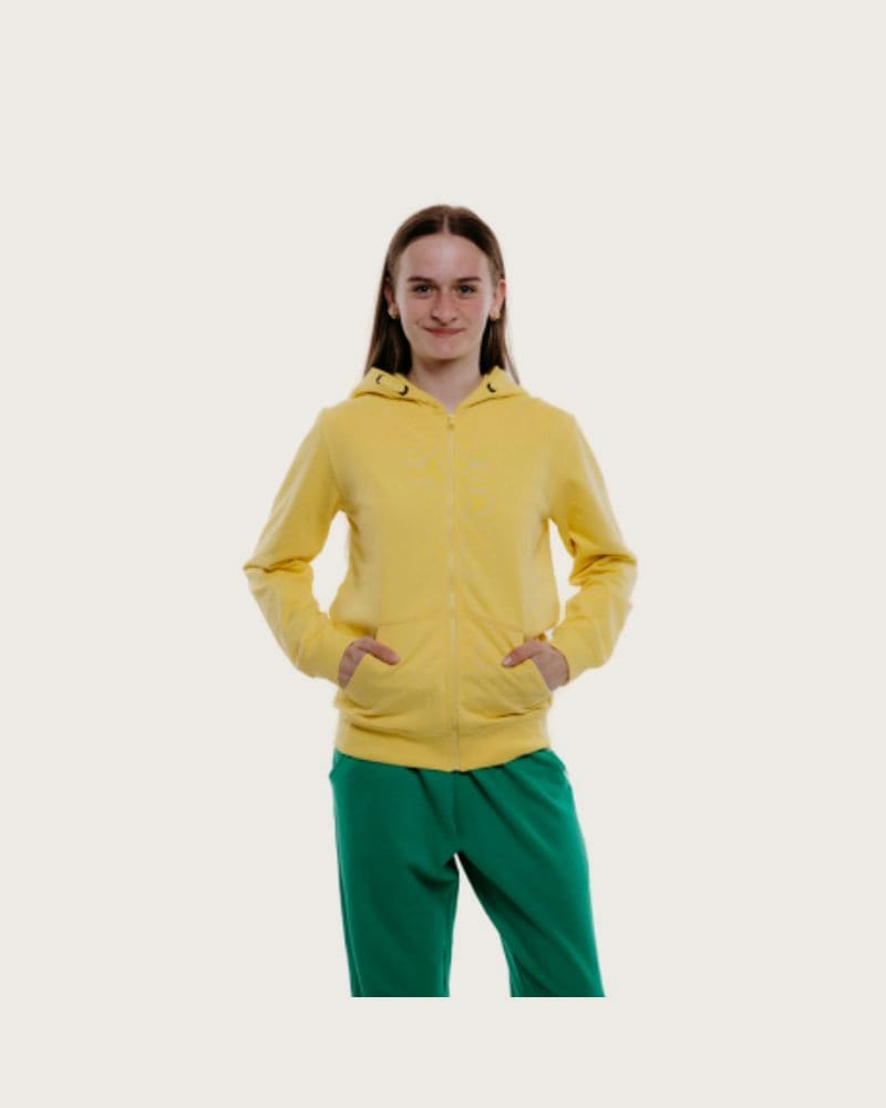Dievčenská mikina so zipsom AUTHORITY H-TEEN ZIP G yellow