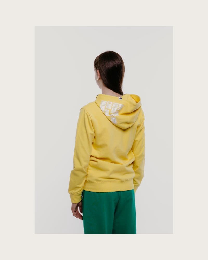 Dievčenská mikina so zipsom AUTHORITY H-TEEN ZIP G yellow – fotka 3