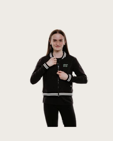 Dievčenská mikina so zipsom AUTHORITY B-BOOM G black