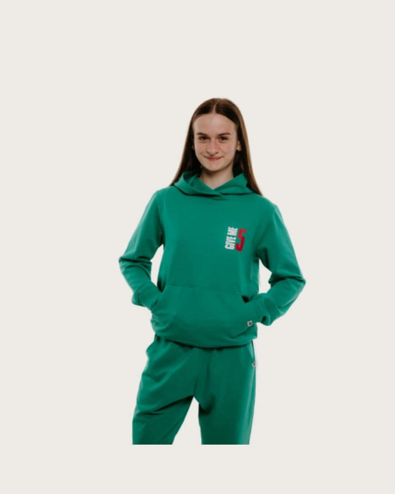 Dievčenská mikina s kapucňou AUTHORITY H-TRENDY G green