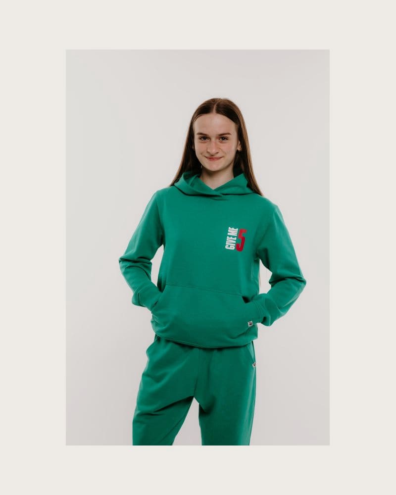Dievčenská mikina s kapucňou AUTHORITY H-TRENDY G green – fotka 2