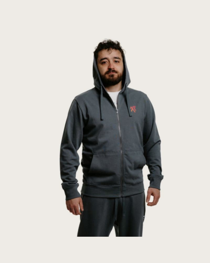 Pánska mikina so zipsom AUTHORITY H-IRONGATE grey