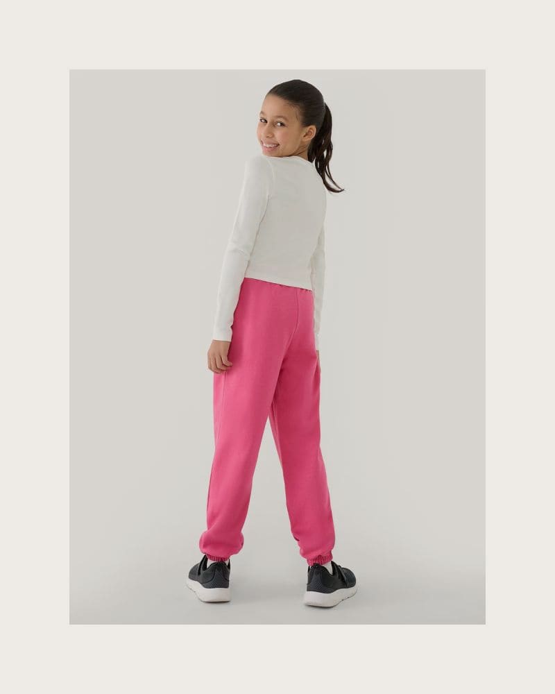 Dievčenské tepláky 4F JUNIOR TROUSERS CAS F0950-54S-PINK – fotka 4