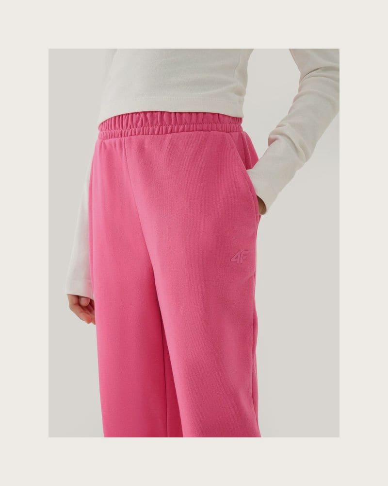 Dievčenské tepláky 4F JUNIOR TROUSERS CAS F0950-54S-PINK – fotka 6