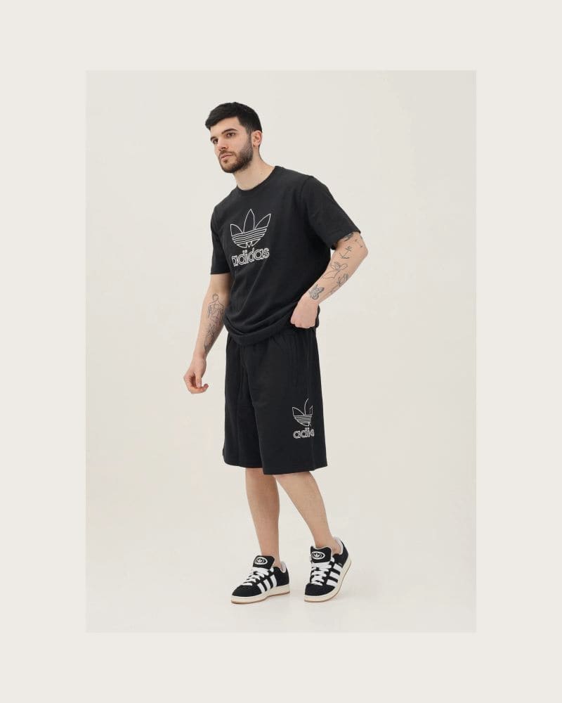 Pánske teplákové kraťasy ADIDAS ORIGINALS TREF SHORT BLACK – fotka 3