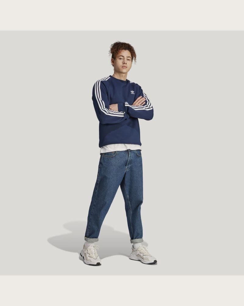 Pánska mikina ADIDAS ORIGINALS 3-STRIPES CREW-NINDIG – fotka 4