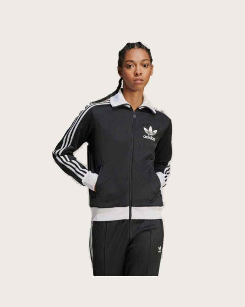 Dámska mikina so zipsom ADIDAS ORIGINALS CLASSIC TT-BLACK