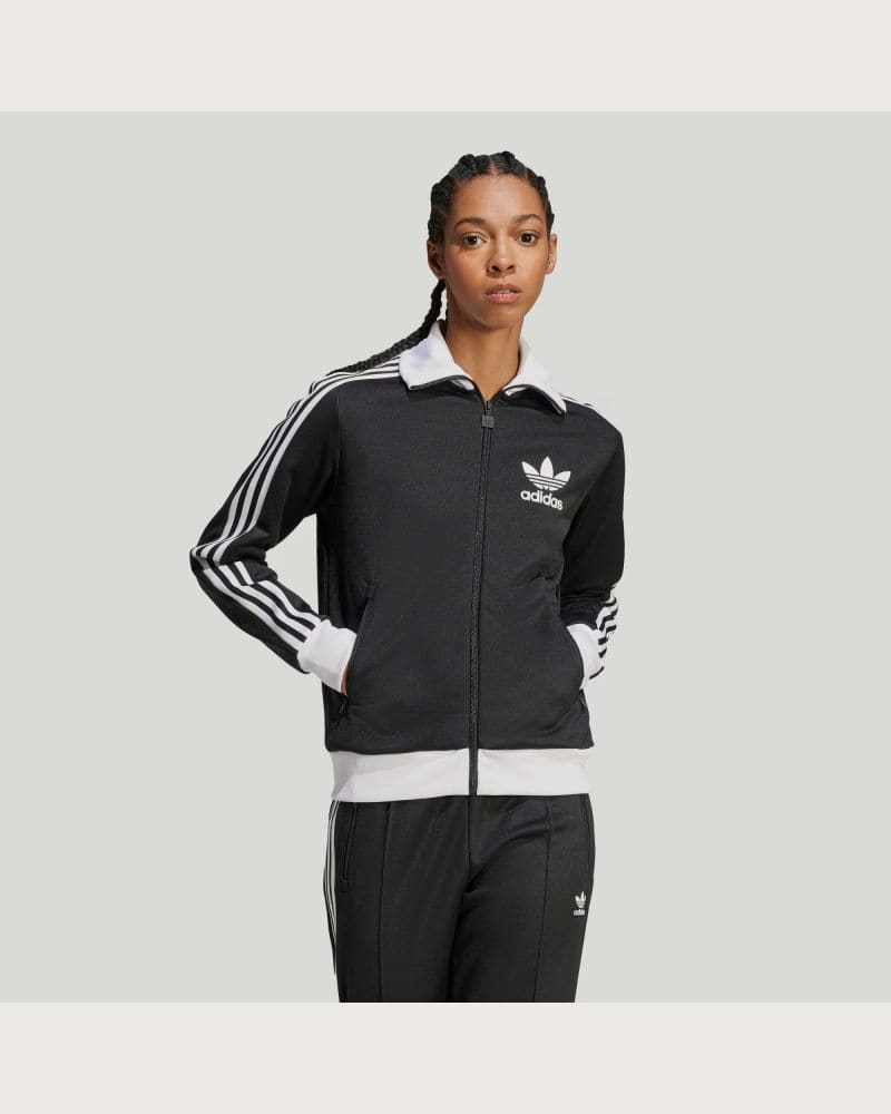 Dámska mikina so zipsom ADIDAS ORIGINALS CLASSIC TT-BLACK – fotka 2
