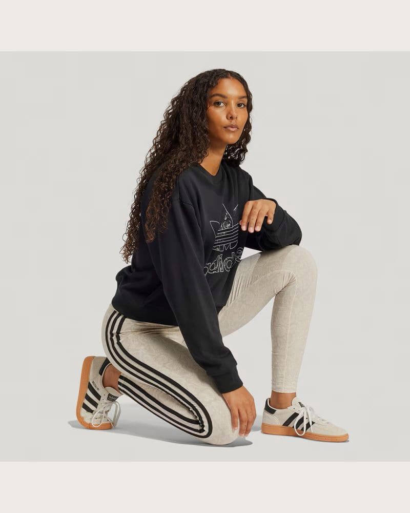 Dámska mikina ADIDAS ORIGINALS SNAKE CREW-BLACK – fotka 4