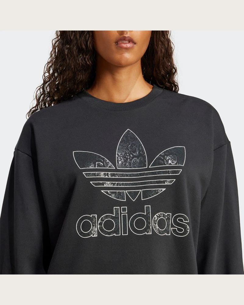 Dámska mikina ADIDAS ORIGINALS SNAKE CREW-BLACK – fotka 5