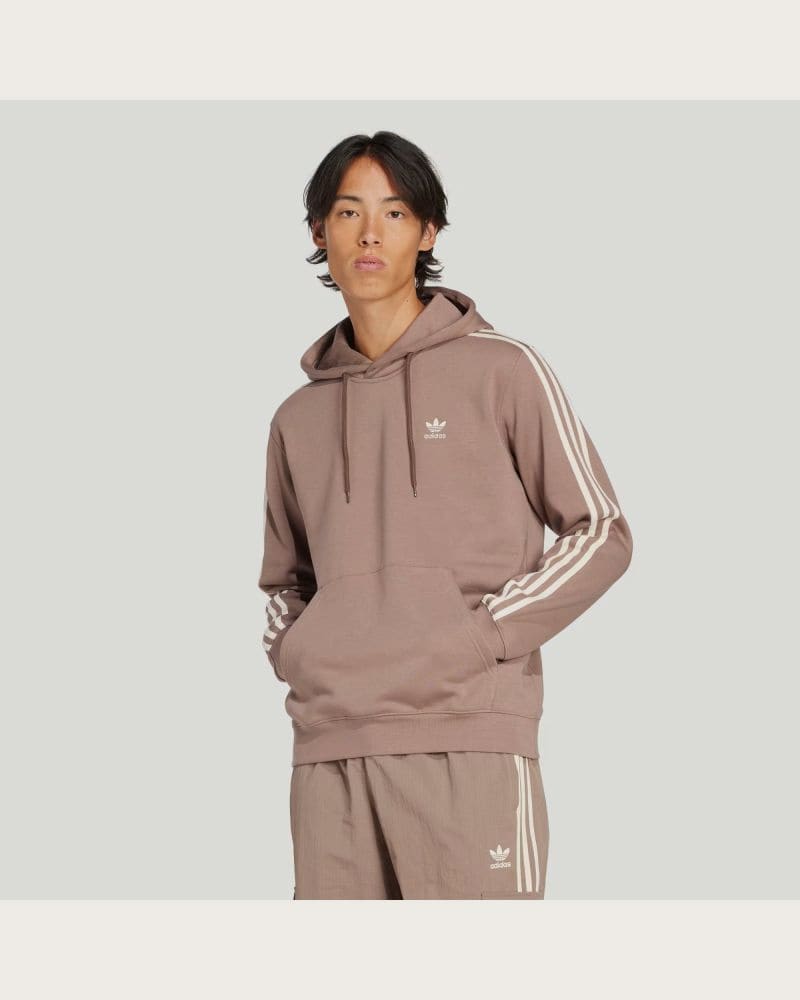 Pánska mikina s kapucňou ADIDAS ORIGINALS 3-STRIPES HOODY-TRABRN – fotka 2