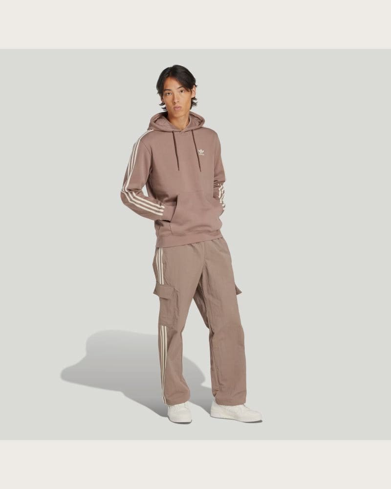 Pánska mikina s kapucňou ADIDAS ORIGINALS 3-STRIPES HOODY-TRABRN – fotka 4