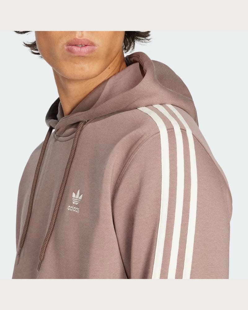 Pánska mikina s kapucňou ADIDAS ORIGINALS 3-STRIPES HOODY-TRABRN – fotka 5