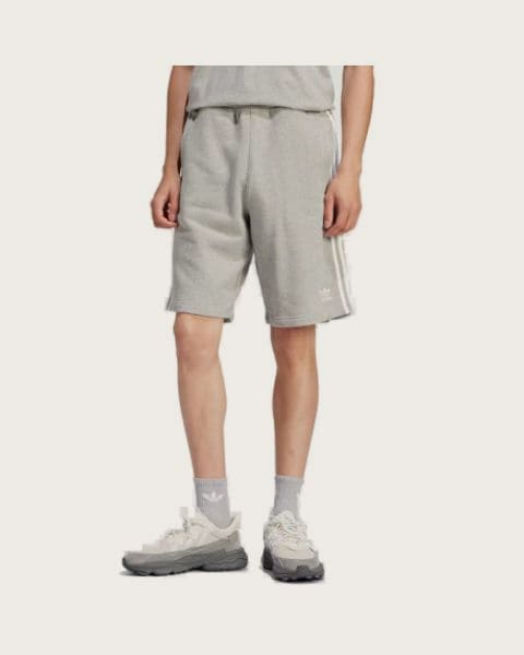 Pánske teplákové kraťasy ADIDAS ORIGINALS 3-STRIPE SHORT-MGREYH