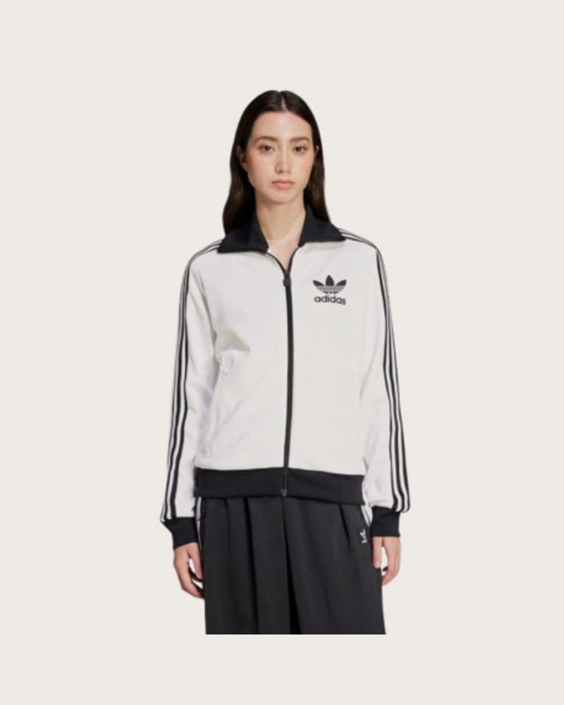 Dámska mikina so zipsom ADIDAS ORIGINALS CLASSIC TT-WHITE
