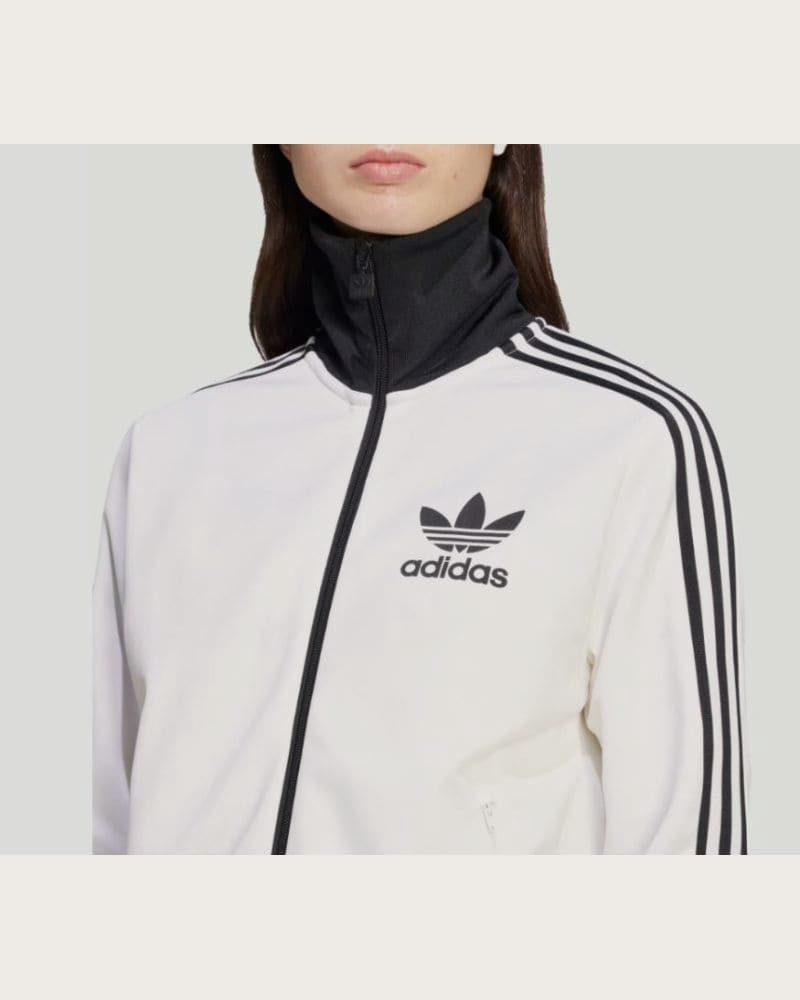 Dámska mikina so zipsom ADIDAS ORIGINALS CLASSIC TT-WHITE – fotka 4