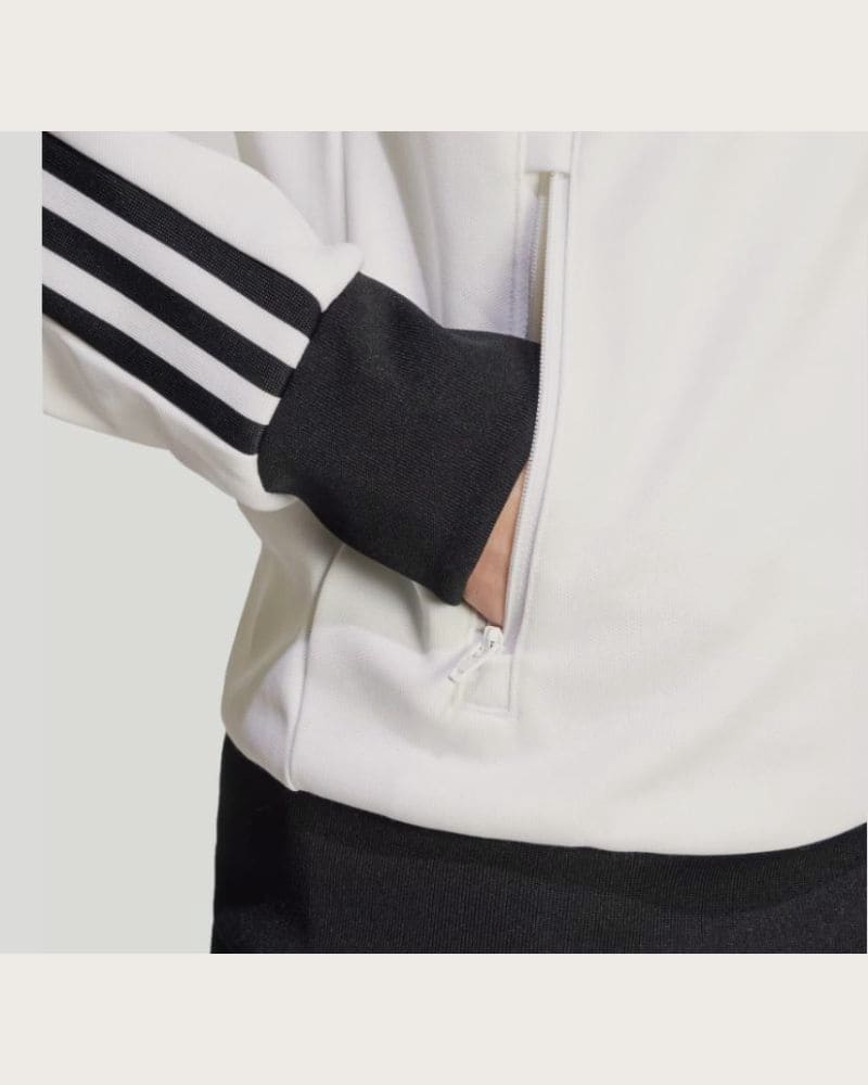 Dámska mikina so zipsom ADIDAS ORIGINALS CLASSIC TT-WHITE – fotka 5