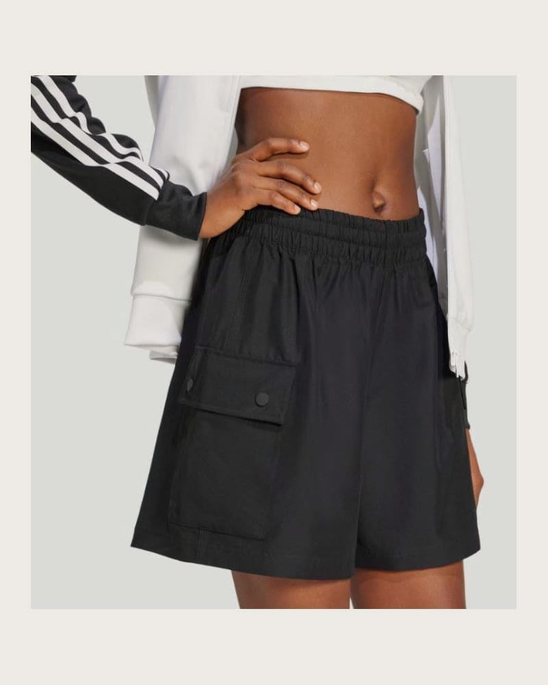 Dámske kraťasy ADIDAS ORIGINALS ESS C SHORTS-BLACK – fotka 4