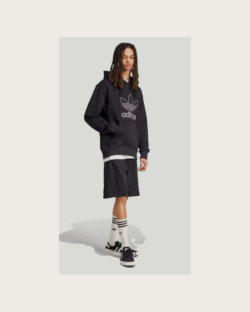 Pánska mikina s kapucňou ADIDAS ORIGINALS OUTL TREF HDY-BLACK – fotka 4