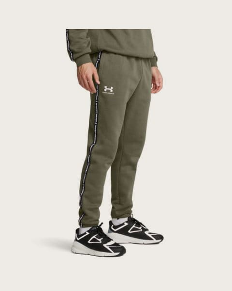 Pánske tepláky UNDER ARMOUR UA Icon Fleece Jgr Taping-GRN
