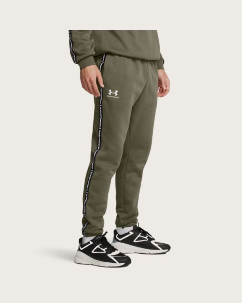 Pánske tepláky UNDER ARMOUR UA Icon Fleece Jgr Taping-GRN