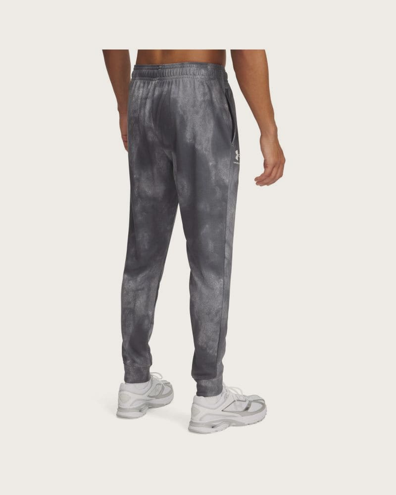 Pánske tepláky UNDER ARMOUR UA Rival Terry AOP Jogger Q1-GRY – fotka 2