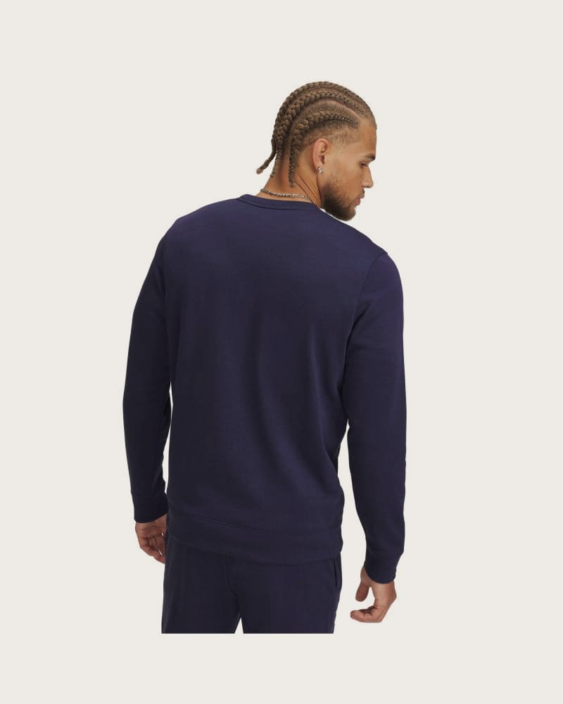 Pánska mikina UNDER ARMOUR UA Rival Terry Logo Crew Q2-BLU – fotka 2