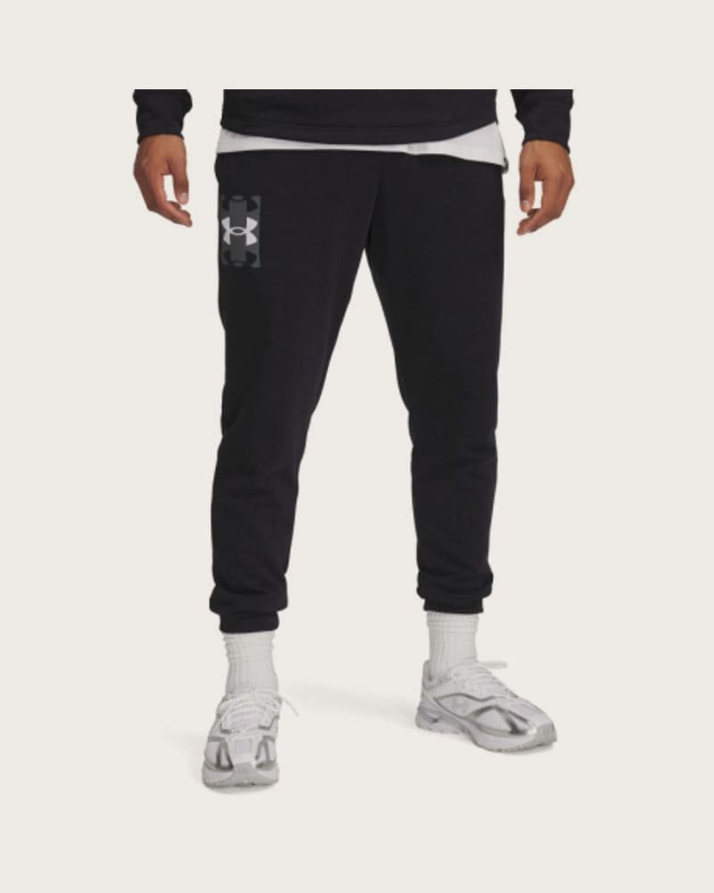 Pánske tepláky UNDER ARMOUR UA Rival Terry Logo JoggerQ2-BLK
