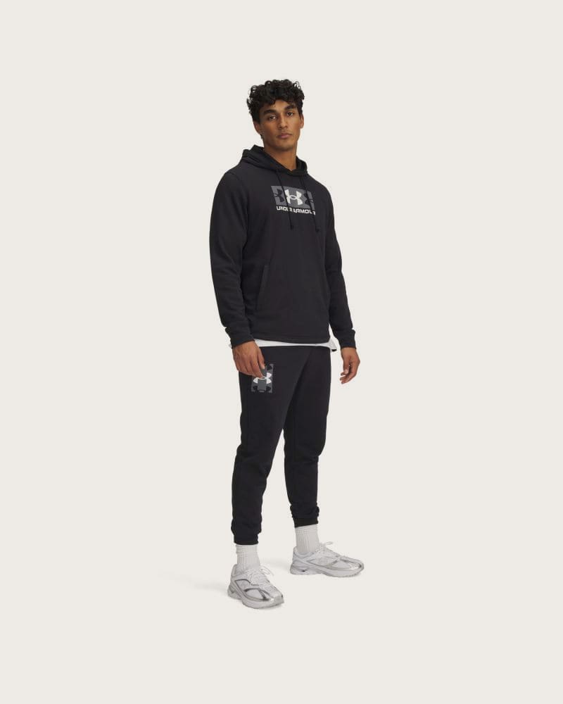 Pánske tepláky UNDER ARMOUR UA Rival Terry Logo JoggerQ2-BLK – fotka 3