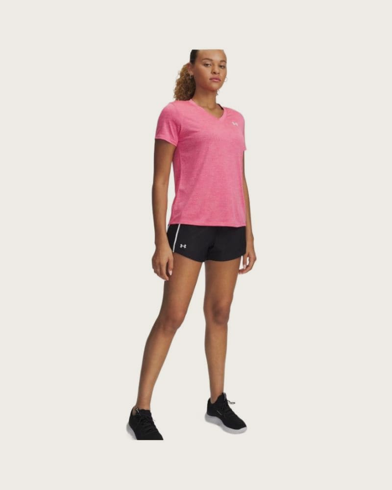 Dámske tréningové kraťasy UNDER ARMOUR Tech Play Up Shorts-BLK – fotka 3