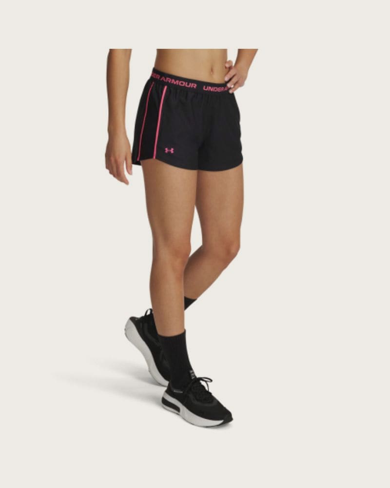 Dámske tréningové kraťasy UNDER ARMOUR Tech Play Up Shorts-BLK