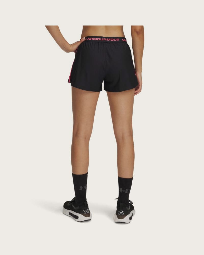 Dámske tréningové kraťasy UNDER ARMOUR Tech Play Up Shorts-BLK – fotka 2