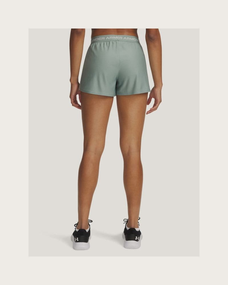 Dámske tréningové kraťasy UNDER ARMOUR Tech Play Up Shorts-GRN – fotka 2