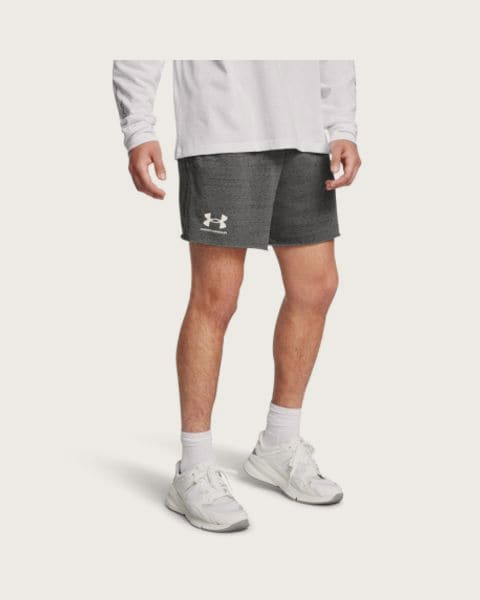 Pánske teplákové kraťasy UNDER ARMOUR UA Rival Terry 6in Short-GRY