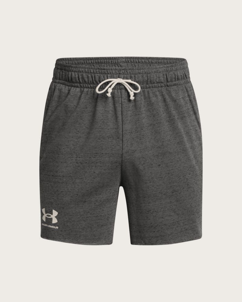 Pánske teplákové kraťasy UNDER ARMOUR UA Rival Terry 6in Short-GRY – fotka 5