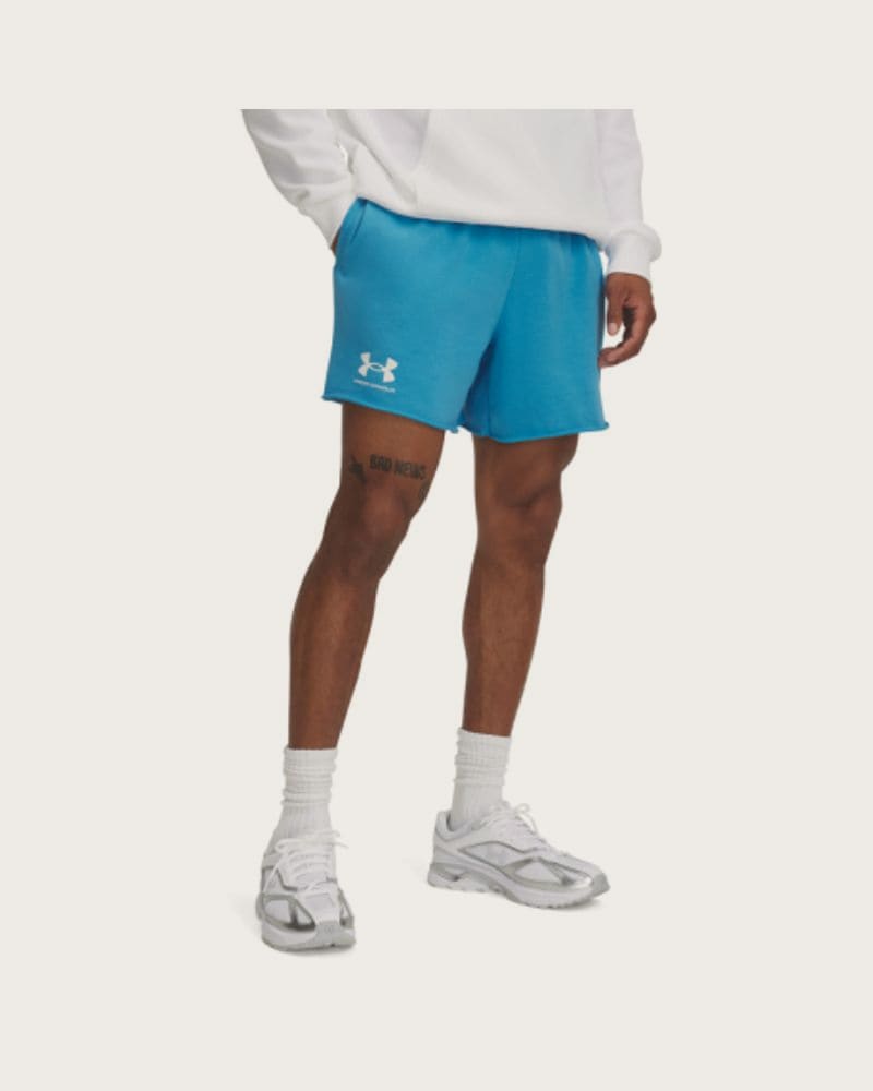 Pánske teplákové kraťasy UNDER ARMOUR UA Rival Terry 6in Short-BLU
