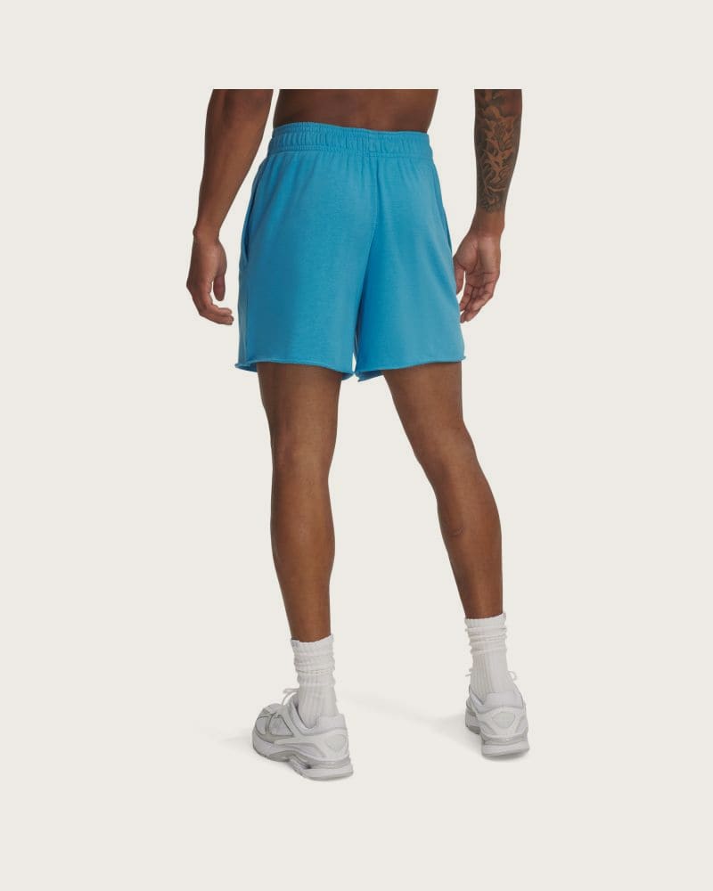 Pánske teplákové kraťasy UNDER ARMOUR UA Rival Terry 6in Short-BLU – fotka 3