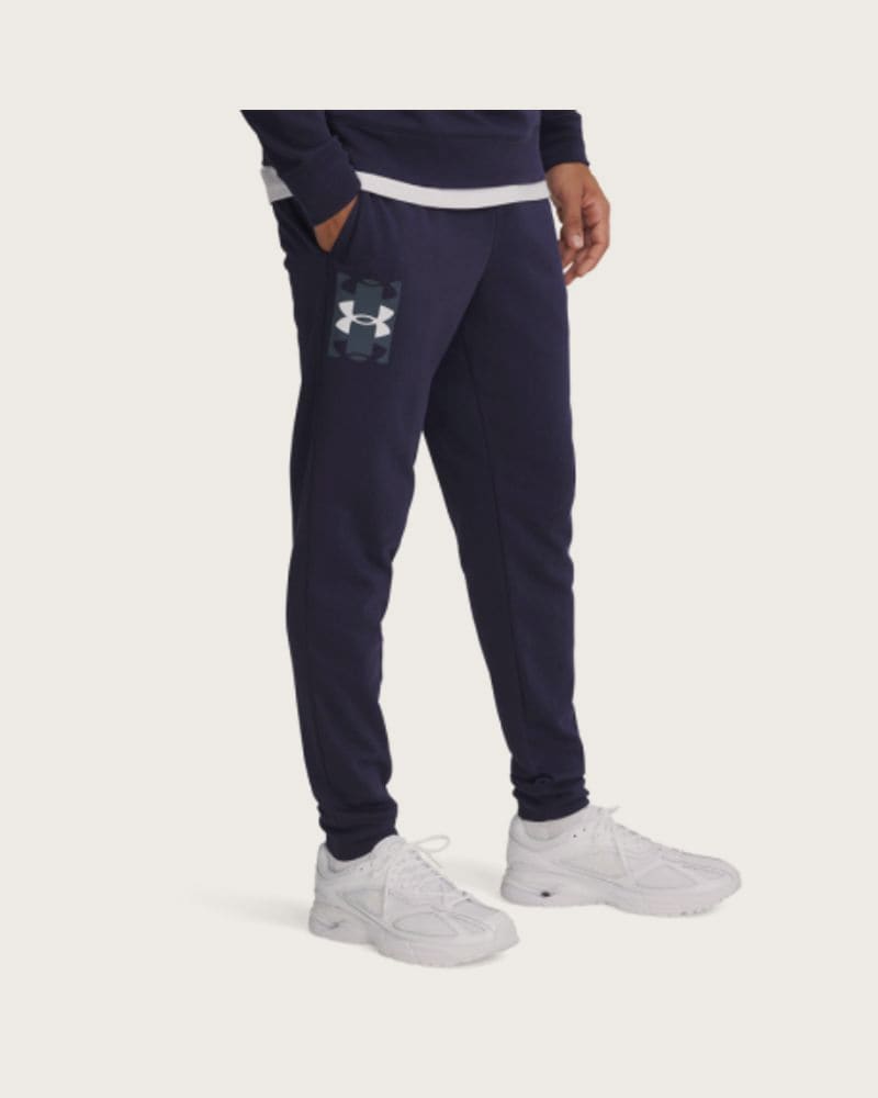 Pánske tepláky UNDER ARMOUR UA Rival Terry Logo JoggerQ2-BLU