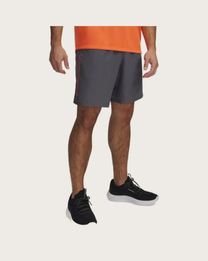 Pánske tréningové kraťasy UNDER ARMOUR UA Tech Woven Wordmark Short-GRY