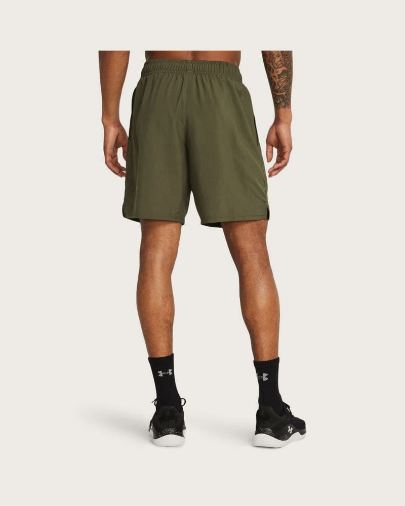 Pánske tréningové kraťasy UNDER ARMOUR UA Tech Woven Wordmark Short-GRN – fotka 3