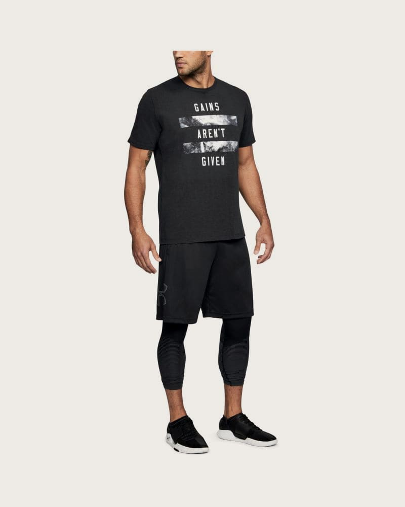 Pánske tréningové kraťasy UNDER ARMOUR UA TECH GRAPHIC SHORT-BLK – fotka 3