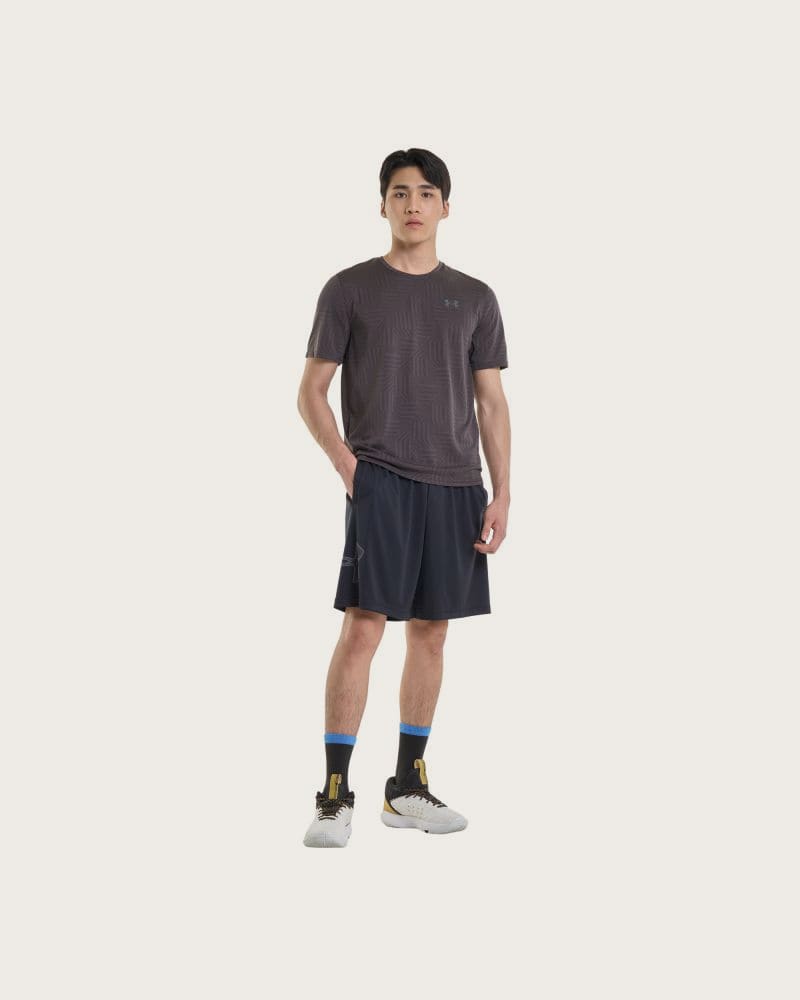 Pánske tréningové kraťasy UNDER ARMOUR UA TECH GRAPHIC SHORT-BLK – fotka 5