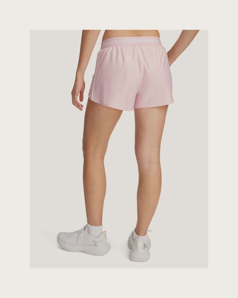 Dámske tréningové kraťasy UNDER ARMOUR Tech Play Up Shorts-PNK – fotka 2