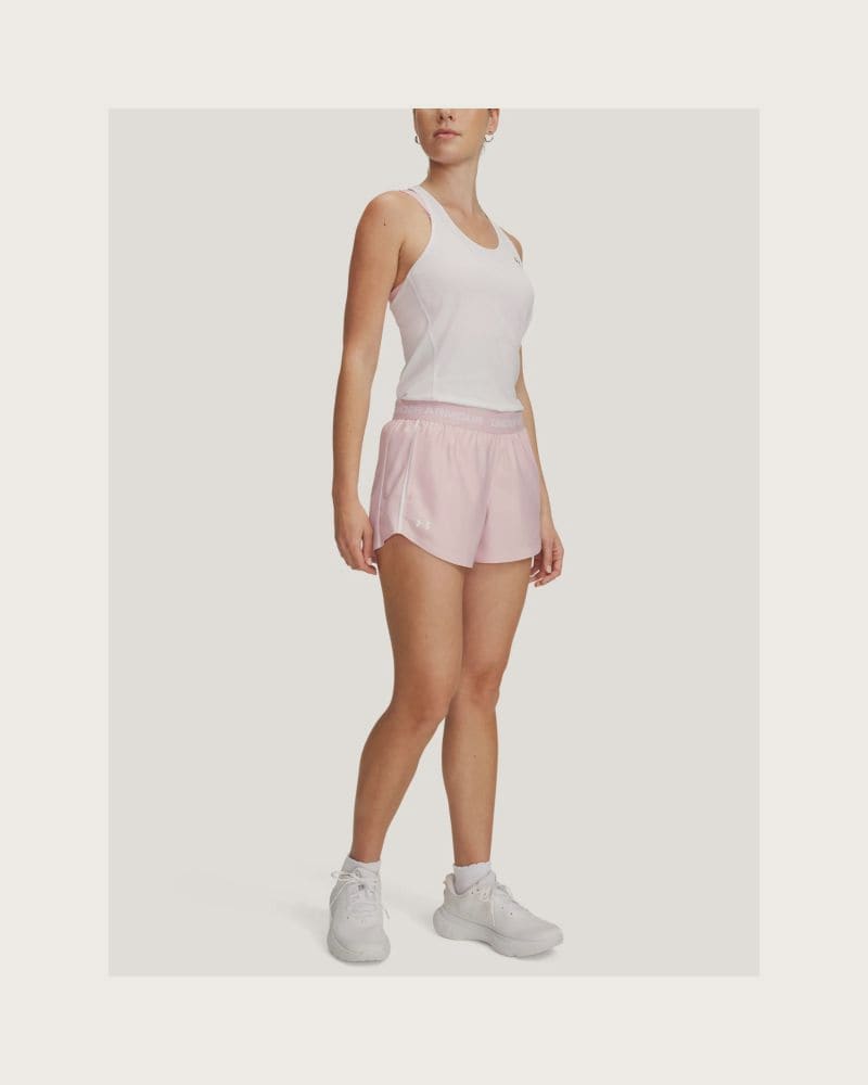 Dámske tréningové kraťasy UNDER ARMOUR Tech Play Up Shorts-PNK – fotka 3