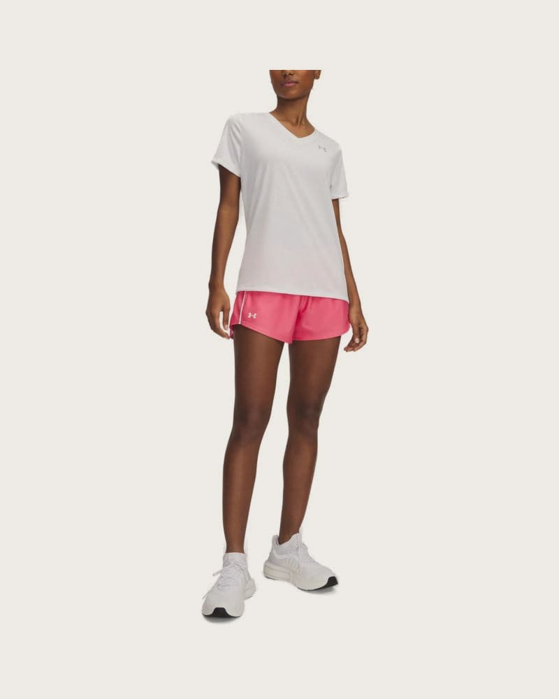 Dámske tréningové kraťasy UNDER ARMOUR Tech Play Up Shorts-PNK – fotka 3