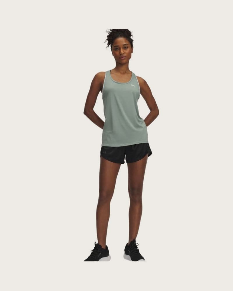 Dámske tréningové kraťasy UNDER ARMOUR Tech Play Up Shine Shorts-BLK – fotka 3