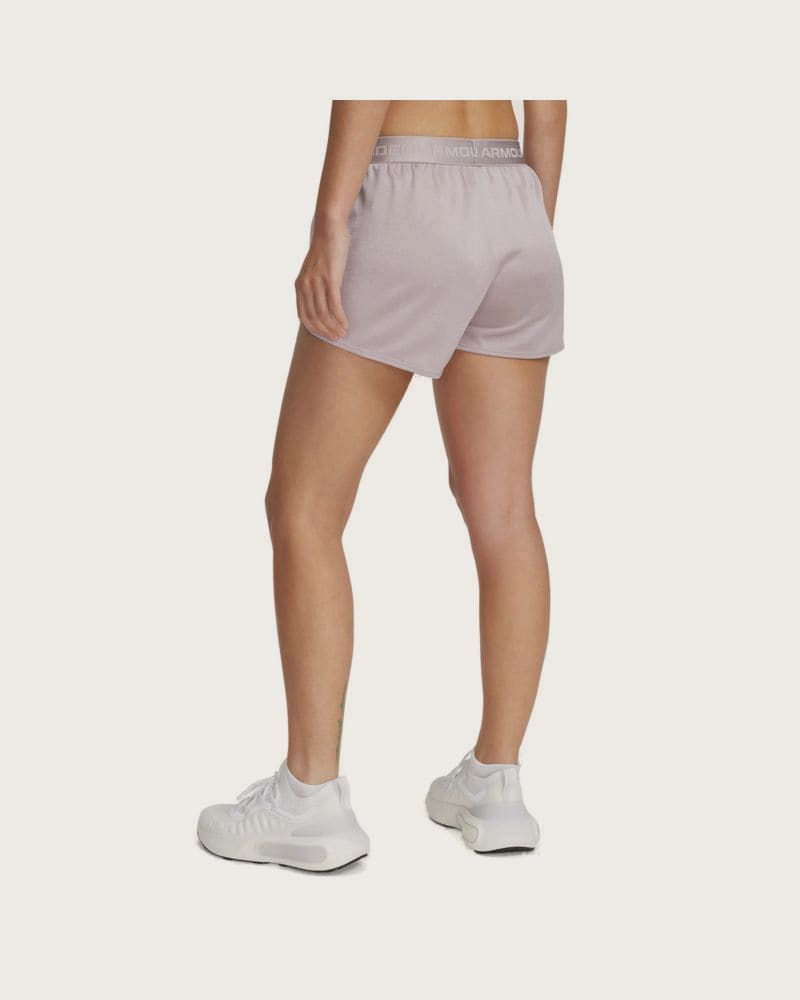 Dámske tréningové kraťasy UNDER ARMOUR Tech Play Up Shine Shorts-GRY – fotka 2