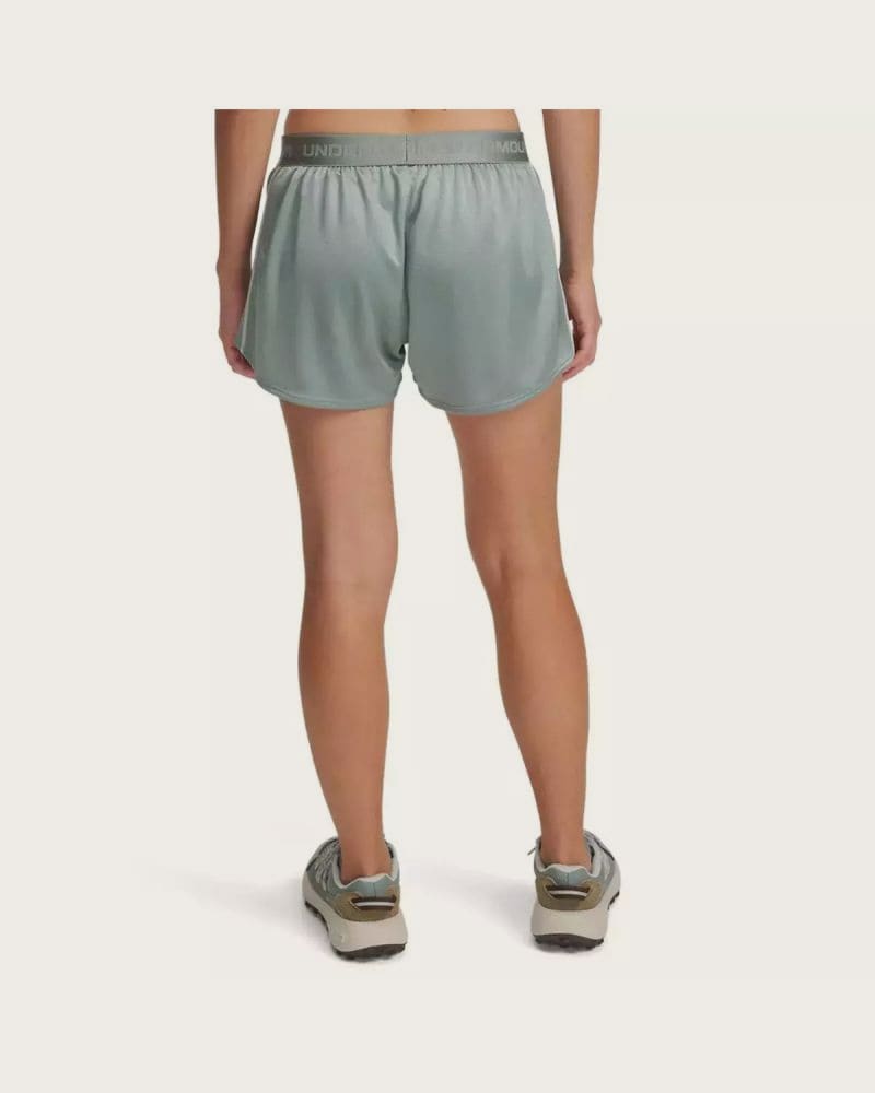 Dámske tréningové kraťasy UNDER ARMOUR Tech Play Up Shine Shorts-GRN – fotka 2