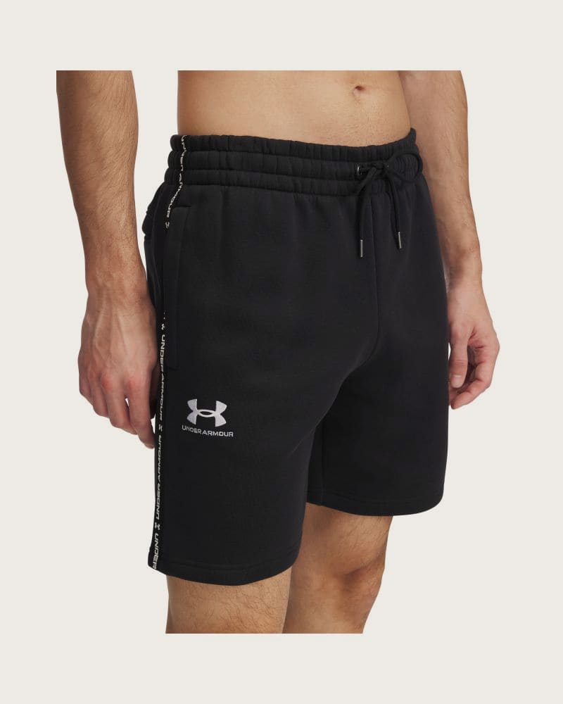 Pánske teplákové kraťasy UNDER ARMOUR UA Icon Fleece Short Taping-BLK – fotka 2